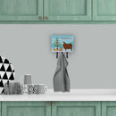 Merino Sheep Christmas Leash or Key Holder Wall Hooks, Coat Rack Wall Mount, for Hanging Keys, Towels, Aprons, Leashes