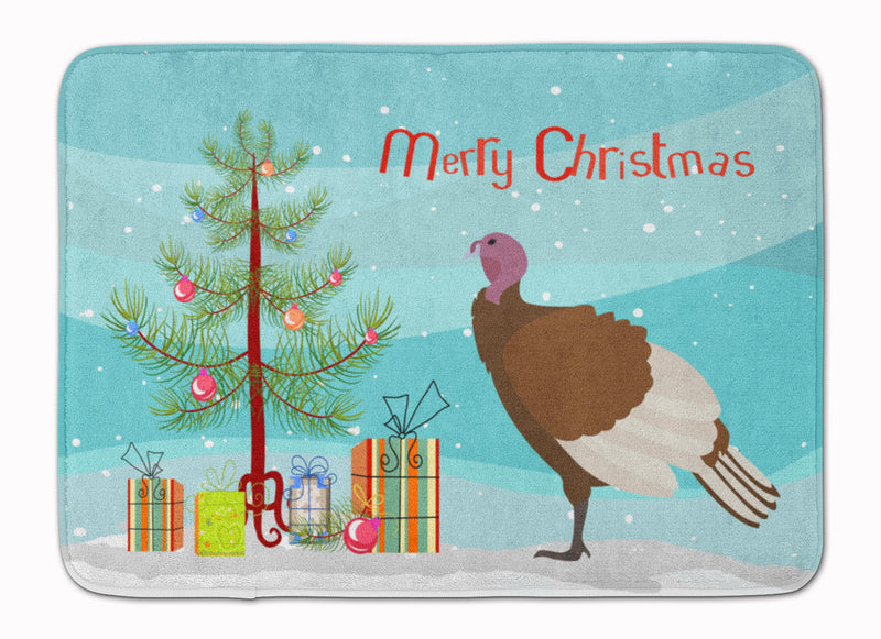 Bourbon Red Turkey Hen Christmas Machine Washable Memory Foam Mat BB9349RUG