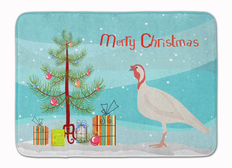 Beltsville Small White Turkey Hen Christmas Machine Washable Memory Foam Mat BB9356RUG