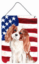 Blenheim Cavalier Spaniel Patriotic Wall or Door Hanging Prints BB9358DS1216