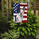 Black White French Bulldog Patriotic Garden Flag - Outdoor Decorative Yard Flag BB9372GF