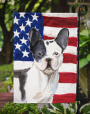 Black White French Bulldog Patriotic Garden Flag - Outdoor Decorative Yard Flag BB9372GF