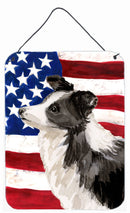 Border Collie Patriotic Wall or Door Hanging Prints BB9373DS1216