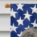 Italian Greyhound Patriotic House Flag 28x40 Porch Sleeve Pole Decorative Outside Yard Banner Artwork Wall Hanging, Polyester