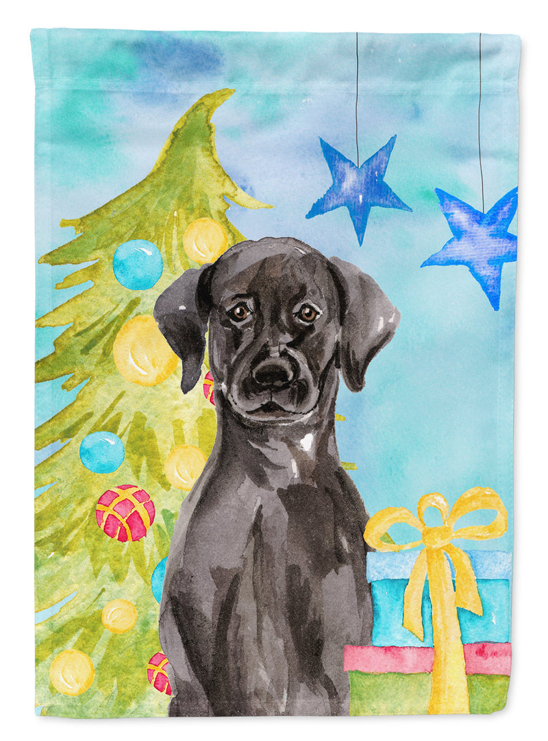 Black Labrador Christmas Flag Garden Size BB9398GF