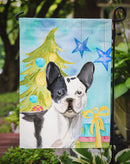 Black White French Bulldog Christmas Garden Flag - Outdoor Decorative Yard Flag BB9407GF