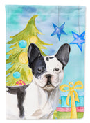 Black White French Bulldog Christmas Garden Flag - Outdoor Decorative Yard Flag BB9407GF