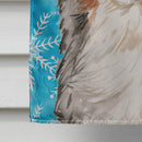 Australian Shepherd Winter House Flag 28x40 Porch Sleeve Pole Decorative Outside Yard Banner Artwork Wall Hanging, Polyester