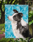 Border Collie Winter Garden Flag - Outdoor Decorative Yard Flag BB9443GF