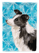 Border Collie Winter Garden Flag - Outdoor Decorative Yard Flag BB9443GF
