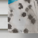 Dalmatian Winter House Flag 28x40 Porch Sleeve Pole Decorative Outside Yard Banner Artwork Wall Hanging, Polyester