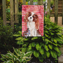 Blenheim Cavalier Spaniel Love Garden Flag - Outdoor Decorative Yard Flag BB9463GF