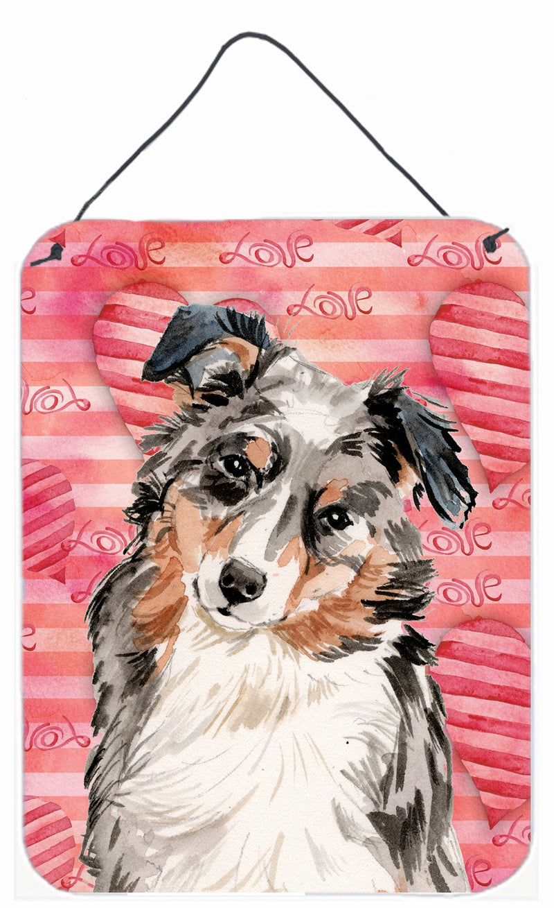 Australian Shepherd Love Wall or Door Hanging Prints BB9467DS1216