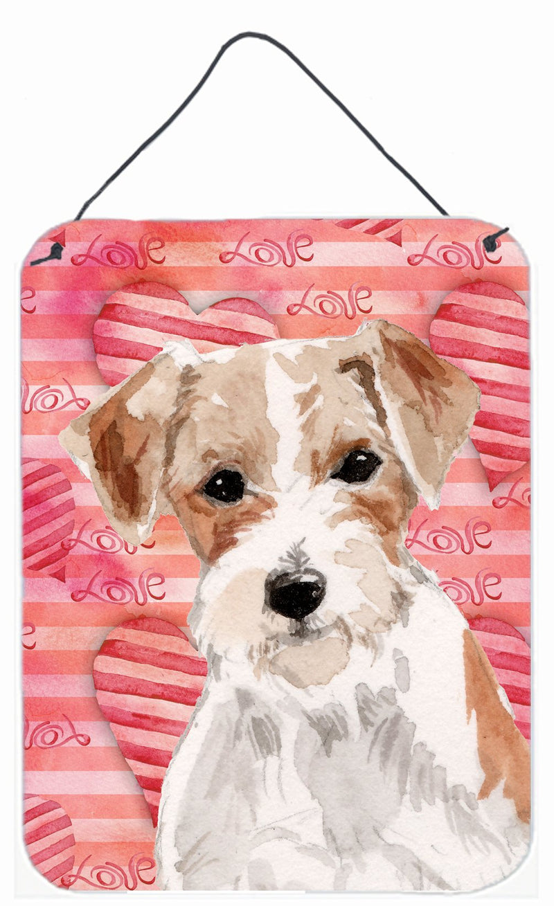 Wire Hair Jack Russell Love Wall or Door Hanging Prints BB9473DS1216