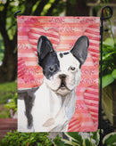 Black White French Bulldog Love Garden Flag - Outdoor Decorative Yard Flag BB9477GF