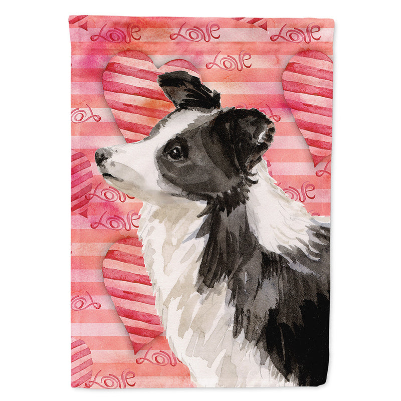 Border Collie Love Flag Canvas House Size BB9478CHF