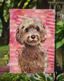 Brown Cockapoo Love Garden Flag - Outdoor Decorative Yard Flag BB9479GF