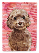 Brown Cockapoo Love Garden Flag - Outdoor Decorative Yard Flag BB9479GF