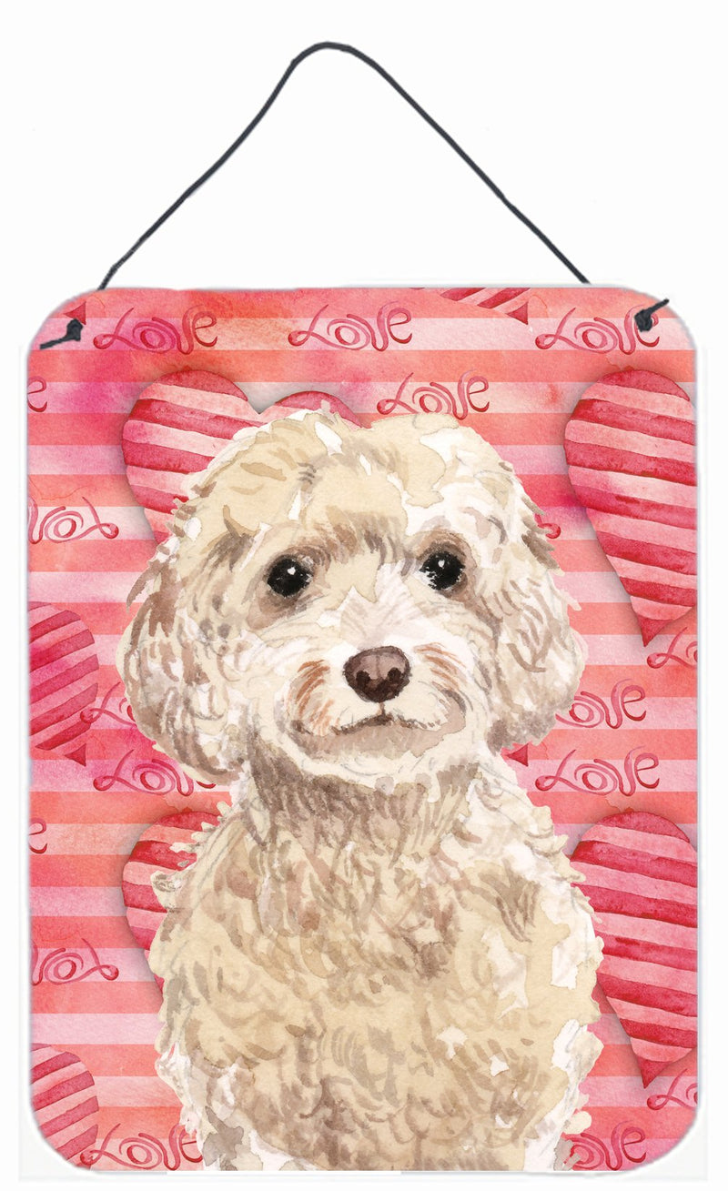 Champagne Cockapoo Love Wall or Door Hanging Prints BB9480DS1216