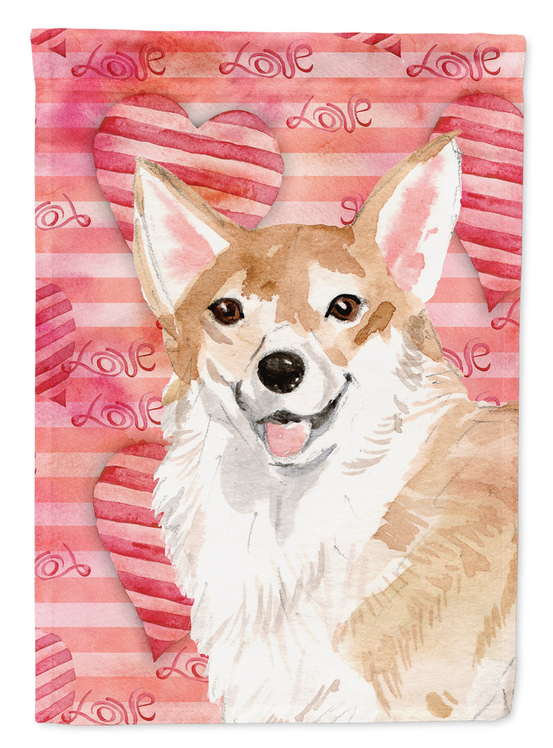 Corgi Love Garden Flag - Outdoor Decorative Yard Flag BB9484GF