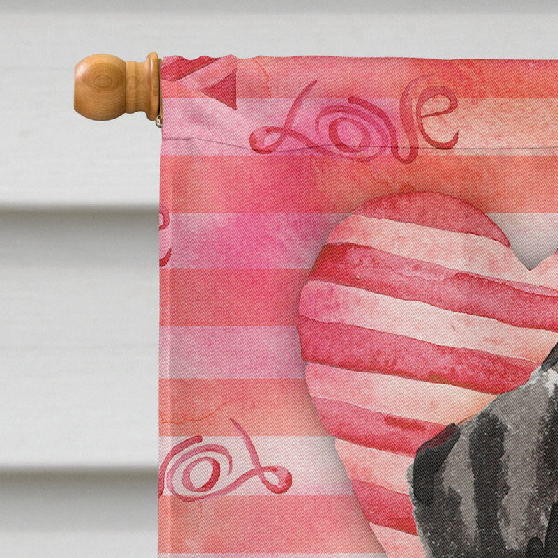 Dalmatian Love Flag Canvas House Size BB9485CHF