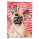 Fawn French Bulldog Love Flag Canvas House Size BB9487CHF