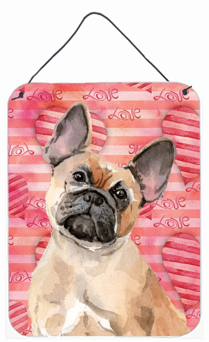 Fawn French Bulldog Love Wall or Door Hanging Prints BB9487DS1216