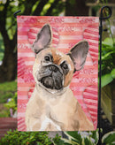 Fawn French Bulldog Love Garden Flag - Outdoor Decorative Yard Flag BB9487GF