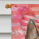 German Shepherd Love Flag Canvas House Size BB9488CHF