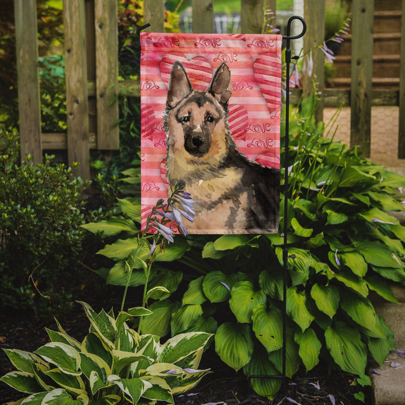 German Shepherd Love Flag Garden Size BB9488GF