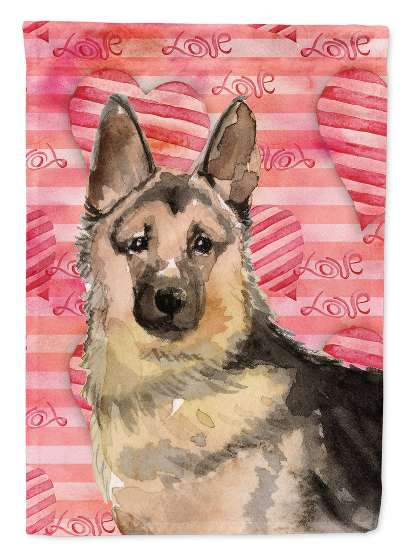 German Shepherd Love Flag Garden Size BB9488GF