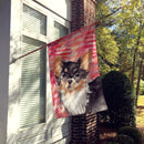 Long Haired Chihuahua Love Flag Canvas House Size BB9494CHF