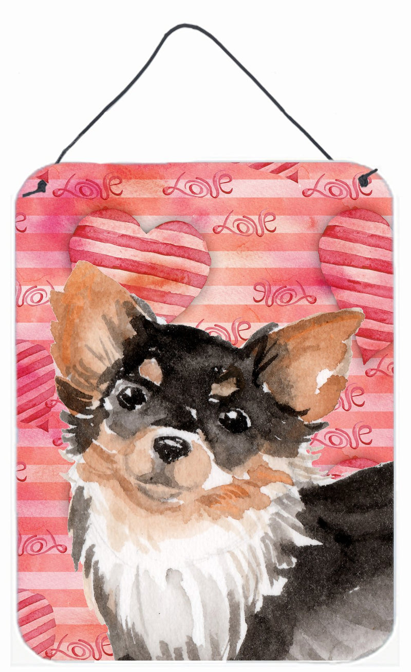 Long Haired Chihuahua Love Wall or Door Hanging Prints BB9494DS1216