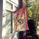 Pomeranian Love Flag Canvas House Size BB9495CHF