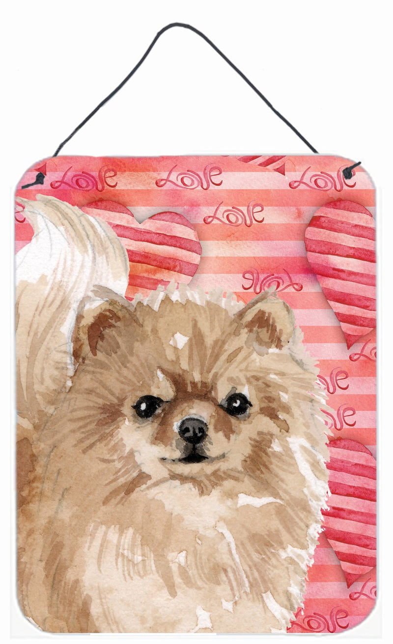 Pomeranian Love Wall or Door Hanging Prints BB9495DS1216