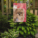 Pomeranian Love Garden Flag - Outdoor Decorative Yard Flag BB9495GF