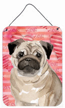 Fawn Pug Love Wall or Door Hanging Prints BB9496DS1216