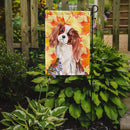 Blenheim Cavalier Spaniel Fall Garden Flag - Outdoor Decorative Yard Flag BB9498GF