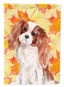Blenheim Cavalier Spaniel Fall Garden Flag - Outdoor Decorative Yard Flag BB9498GF