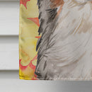 Australian Shepherd Fall House Flag 28x40 Porch Sleeve Pole Decorative Outside Yard Banner Artwork Wall Hanging, Polyester