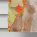 Chihuahua Fall House Flag 28x40 Porch Sleeve Pole Decorative Outside Yard Banner Artwork Wall Hanging, Polyester