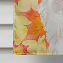 Corgi Fall House Flag 28x40 Porch Sleeve Pole Decorative Outside Yard Banner Artwork Wall Hanging, Polyester
