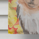 Long Haired Chihuahua Fall House Flag 28x40 Porch Sleeve Pole Decorative Outside Yard Banner Artwork Wall Hanging, Polyester