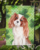 Blenheim Cavalier Spaniel St. Patrick's Garden Flag - Outdoor Decorative Yard Flag BB9533GF