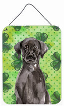 Black Labrador St. Patrick's Wall or Door Hanging Prints BB9538DS1216