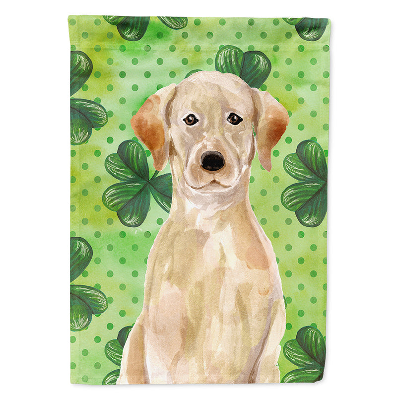 Yellow Labrador St. Patrick's Flag Canvas House Size BB9541CHF