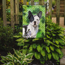 Black White French Bulldog St. Patrick's Garden Flag - Outdoor Decorative Yard Flag BB9547GF