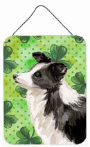 Border Collie St. Patrick's Wall or Door Hanging Prints BB9548DS1216