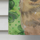German Shepherd St. Patrick's House Flag 28x40 Porch Sleeve Pole Decorative Outside Yard Banner Artwork Wall Hanging, Polyester