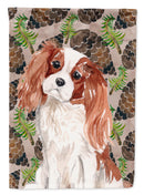 Blenheim Cavalier Spaniel Pine Cones Garden Flag - Outdoor Decorative Yard Flag BB9568GF